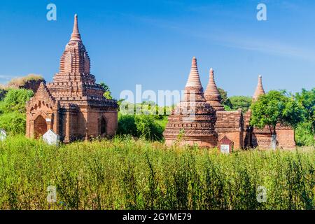 Kleine Tempel in Bagan, Myanmar Stockfoto