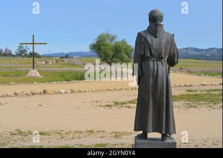 Die historische Mission San Antonio de Padua wurde 1771 in der Nähe von Jolon CA gegründet Stockfoto