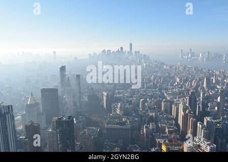 Spektakuläre Aussicht vom Empire State Building Stockfoto