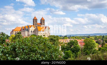 Kaiserliche Abtei von Quedlinburg, Gremany Stockfoto