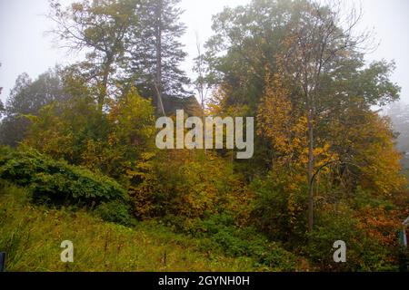 Vermont in der Trauerzeit zur goldenen Stunde Stockfoto