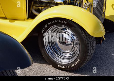 Sonderwagen auf der Endless Summer Cruisin 2021 in Ocean City, Maryland. Stockfoto