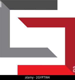 Vektor für Logo-Vorlagen für C-Buchstaben Stock Vektor