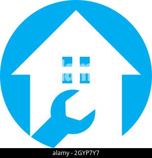 Home Reparatur logo vector Template Stock Vektor