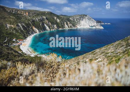 Petani Beach in Kefalonia, Ionische Inseln, Griechenland Stockfoto