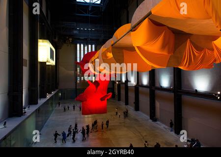 Richard Turtle "ich weiß nicht" Tate Modern, Turbine Hall, 2015, London England Stockfoto