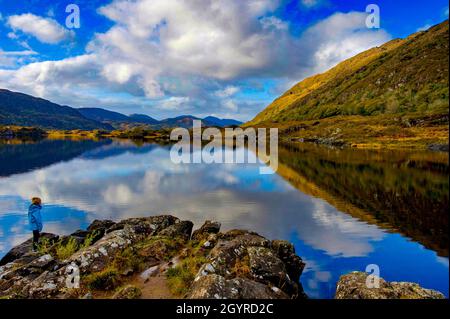 Die Long Range, Oberen Seen. Killarney-Nationalpark, County Kerry, Irland Stockfoto