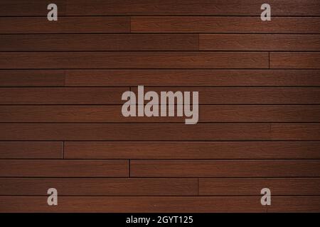 Mahagoni braun Wenge Holz Wand Hintergrund oder Textur Stockfoto