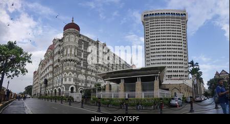 Taj Hotels ist eine Kette von Luxushotels und eine Tochtergesellschaft der Indian Hotels Company Limited mit Hauptsitz in Express Towers, Nariman Point, Mumbai. Stockfoto