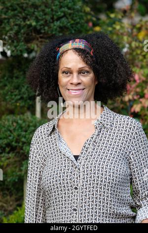 Cheltenham Literature Festival, Großbritannien - Samstag, 9. Oktober 2021 - Bernardine Evaristo Autorin und Wissenschaftlerin am Tag 2 des Festivals - das Festival läuft bis Sonntag, 17. Oktober. Foto Steven May / Alamy Live News Stockfoto