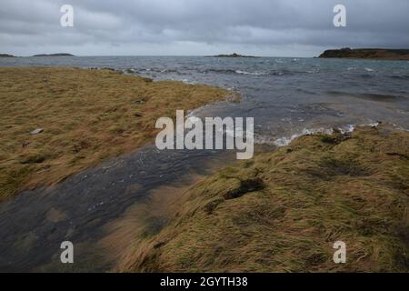 Die Südküste der Isle of Jura Stockfoto