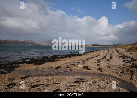 Die Südküste der Isle of Jura Stockfoto