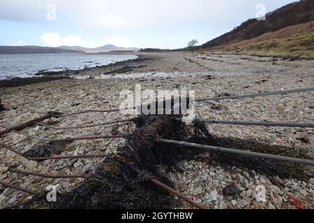 Die Südküste der Isle of Jura Stockfoto