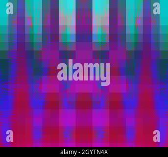 Ein abstraktes Glitch Art Hintergrundbild. Stockfoto