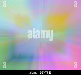 Ein abstraktes irisierendes Burst-Hintergrundbild. Stockfoto
