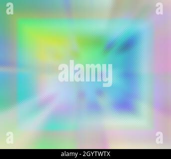 Ein abstraktes irisierendes Burst-Hintergrundbild. Stockfoto