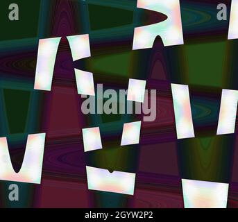 Eine abstrakte Wellig psychedelischen Hintergrundbild. Stockfoto