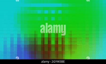 Ein abstraktes Glitch Art Hintergrundbild. Stockfoto