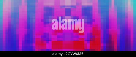 Ein abstraktes Glitch Art Hintergrundbild. Stockfoto
