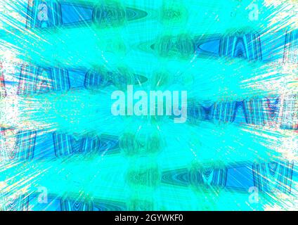 Eine abstrakte psychedelischen burst Hintergrundbild. Stockfoto
