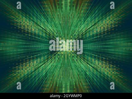 Eine abstrakte psychedelischen burst Hintergrundbild. Stockfoto