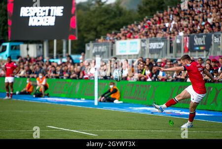 London, Großbritannien. Oktober 2021. Brett Connon aus Newcastle Falcons startet am 9. Oktober 2021 im Gallagher Premiership Rugby-Spiel zwischen Saracens und Newcastle Falcons Rugby im StoneX Stadium, London, England, für den Umbau. Foto von Phil Hutchinson. Nur zur redaktionellen Verwendung, Lizenz für kommerzielle Nutzung erforderlich. Keine Verwendung bei Wetten, Spielen oder Veröffentlichungen einzelner Clubs/Vereine/Spieler. Kredit: UK Sports Pics Ltd/Alamy Live Nachrichten Stockfoto