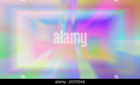 Ein abstraktes irisierendes Burst-Hintergrundbild. Stockfoto