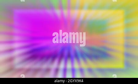 Ein abstraktes irisierendes Burst-Hintergrundbild. Stockfoto
