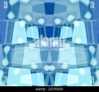 Eine abstrakte Wellig psychedelischen Hintergrundbild. Stockfoto