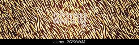 Vector Tiger luxuriöse Gold schwarzen Streifen Hintergrund. Stock Vektor