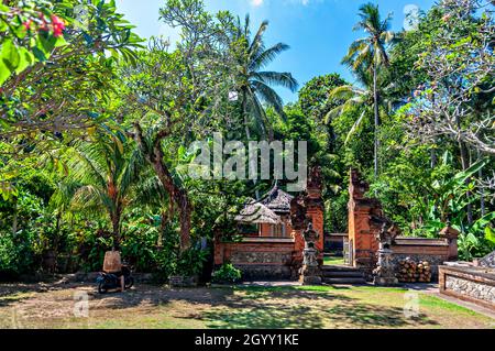 Straßen von Tenganan, traditionelles Dorf, Bali, Indonesien. Stockfoto