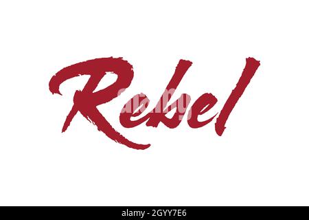 Auffallendes Lettering-Design Stock Vektor