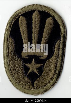 123. ARMEE RESERVE COMMAND PATCH GEDÄMPFT Stockfoto