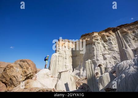 Ungewöhnliche Hoodoos Wahweap in Utah, USA Stockfoto