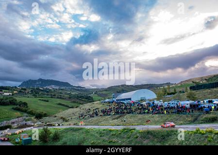 San Marino Stadtkurs, San Marino, Republik San Marino, 08. Oktober 2021, Rennfeld der besonderen Etappe der RallyLegend während Rallylegen Stockfoto