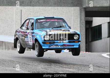 San Marino urban Circuit, San Marino, Republik San Marino, 08. Oktober 2021, DIANA PAOLO (ITA) PASSENBRUNNER MARTIN (AUT) - FIAT 131 RANCING durin Stockfoto