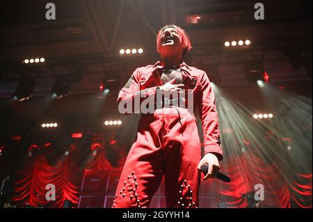 Yungblud, Life on Mars Tour, Doncaster Dome, Großbritannien, 09.10.2021 Stockfoto