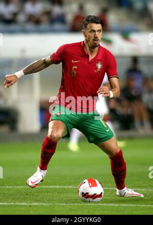 FARO, PORTUGAL - 09. OKTOBER: Jose Fonte aus Portugal in Aktion, während des internationalen Freundschaftsspiel zwischen Portugal und Katar im Estadio Algarve am 9. Oktober 2021 in Faro, Faro. (Foto nach MB-Medien) Stockfoto