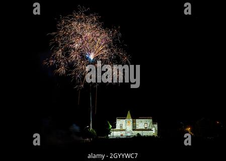 Feuerwerk in San Vito Stockfoto