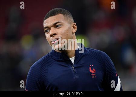 Mailand, Italien. Oktober 2021. Kylian Mbappe von Frankreich während des UEFA Nations League-Finalspiels zwischen Spanien und Frankreich im San Siro-Stadion in Mailand (Italien), 10. Oktober 2021. Foto Andrea Staccioli/Insidefoto Kredit: Insidefoto srl/Alamy Live News Stockfoto