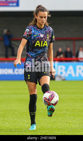 Crawley, Großbritannien. Dezember 2019. Rosella Ayane (23 Tottenham) während des Super League-Spiels der Frauen zwischen Brighton & Hove Albion und Tottenham Hotspur im People's Pension Stadium in Crawley. Kredit: SPP Sport Pressefoto. /Alamy Live News Stockfoto
