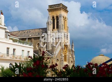 St. Eugenie Kirche, Biarritz, Frankreich Stockfoto