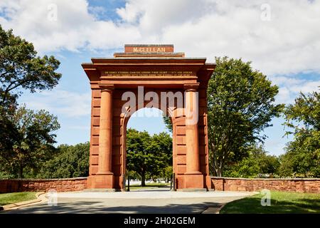 McClellan Gate auf dem Arlington National Cemetery in Arlington, Virginia Stockfoto