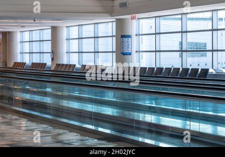 Midway Airport Chicago IL USA; 3. Juni; ein Flughafen scheint fast leer und verlassen, während der covid Pandemie, als viele Menschen nicht reisten Stockfoto