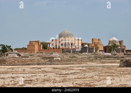 Makli Necropolis, alte Gräber in Thatta, Pakistan Stockfoto