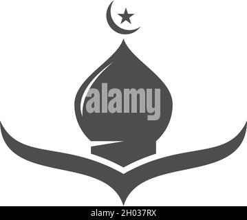 Vorlage für Symbole der Moschee Stock Vektor