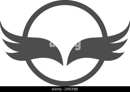 Wing Symbol logo für einen professionellen Designer Stock Vektor