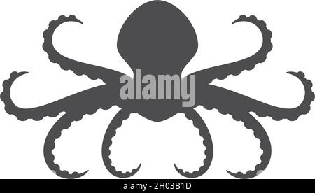 Octopus Logo Ilustration Vektor-Vorlage Stock Vektor