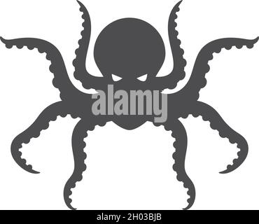 Octopus Logo Ilustration Vektor-Vorlage Stock Vektor