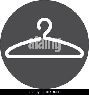 Flaches Vektor-Design mit Aufhängesymbol Stock Vektor